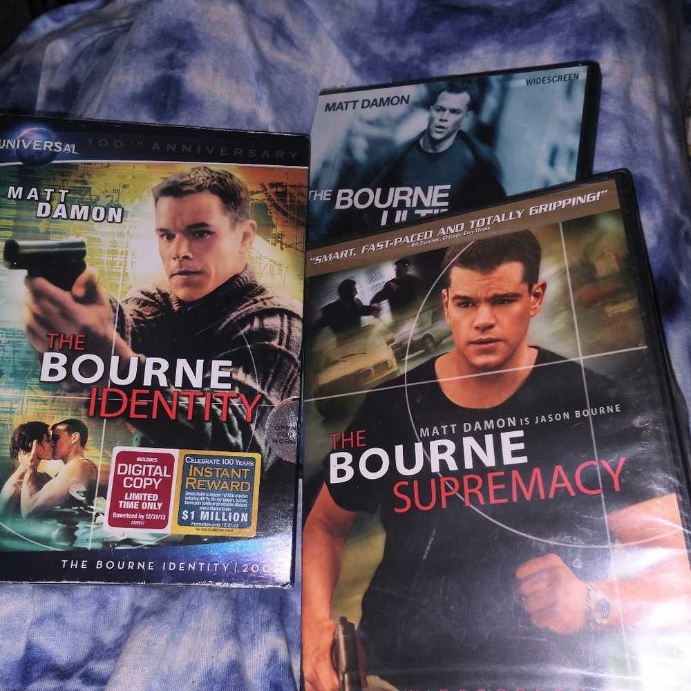 Jason Bourne, three set DVDs